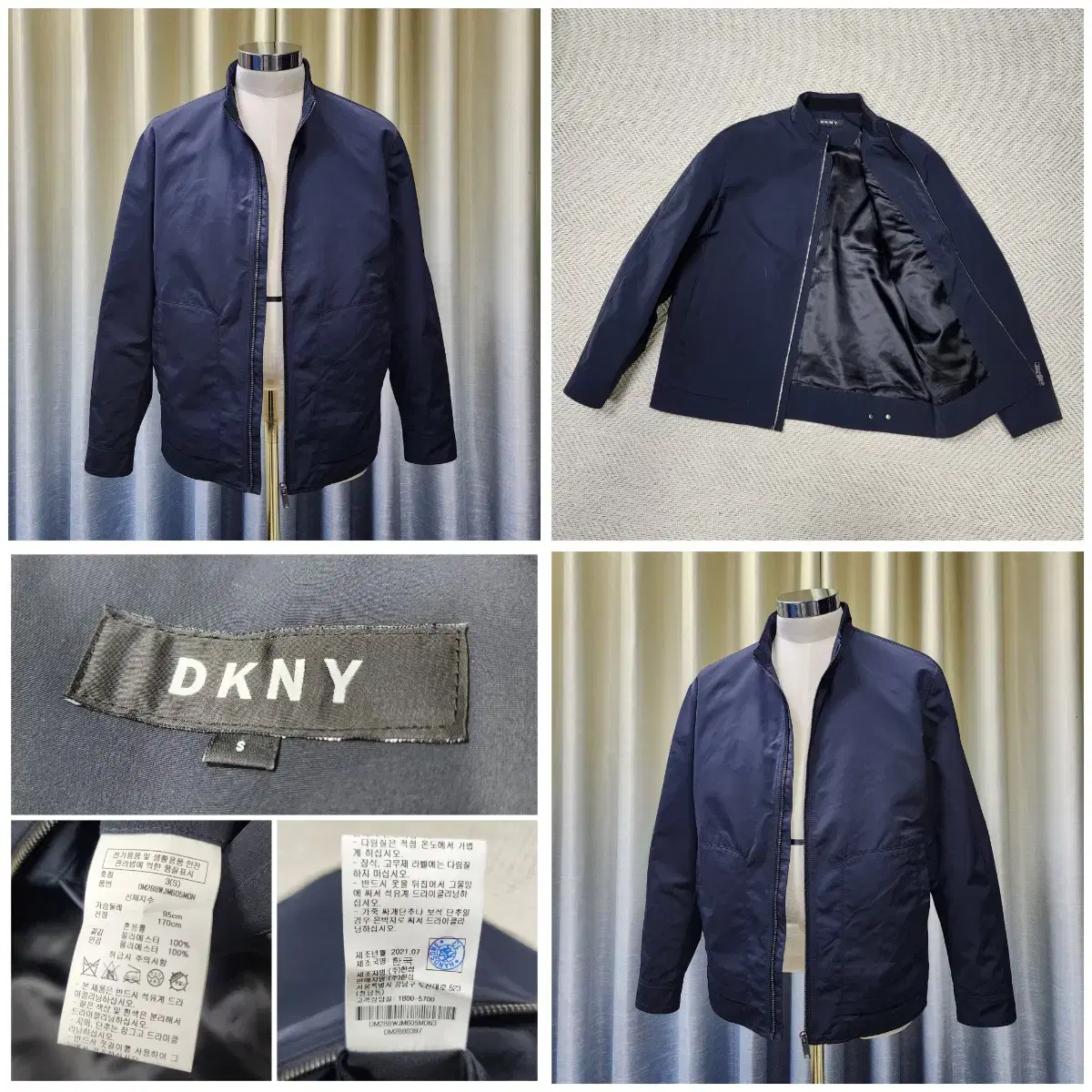 (정품) DKNY 데일리 점퍼 / 한섬 수입 / 다크네이비 / S 95